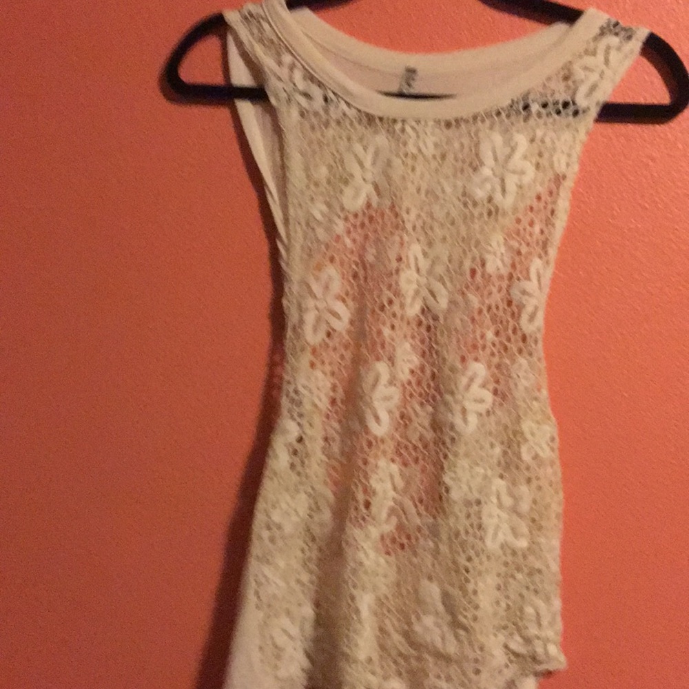 Quilted tank top shirt